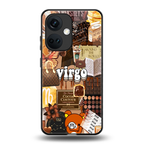 virgo aesthetic collage back phone cover | glass case for oneplus nord ce 3