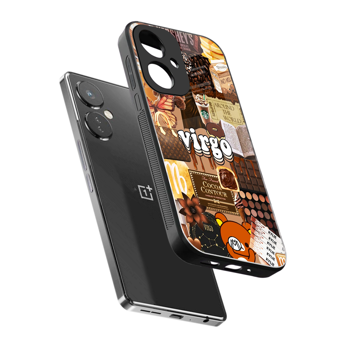 virgo aesthetic collage back phone cover | glass case for oneplus nord ce 3
