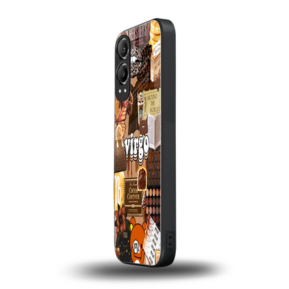 virgo aesthetic collage back phone cover | glass case for oneplus nord ce 4 lite