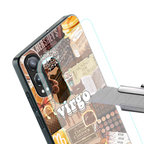 virgo aesthetic collage back phone cover | glass case for oneplus nord ce 4 lite