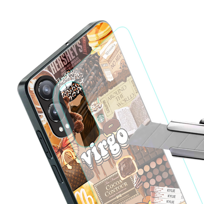 virgo aesthetic collage back phone cover | glass case for oneplus nord ce 4 lite