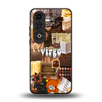 virgo aesthetic collage back phone cover | glass case for oneplus nord ce 4