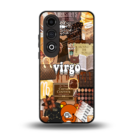 virgo aesthetic collage back phone cover | glass case for oneplus nord ce 4