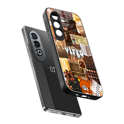 virgo aesthetic collage back phone cover | glass case for oneplus nord ce 4