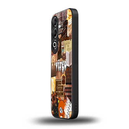 virgo aesthetic collage back phone cover | glass case for oneplus nord ce 4