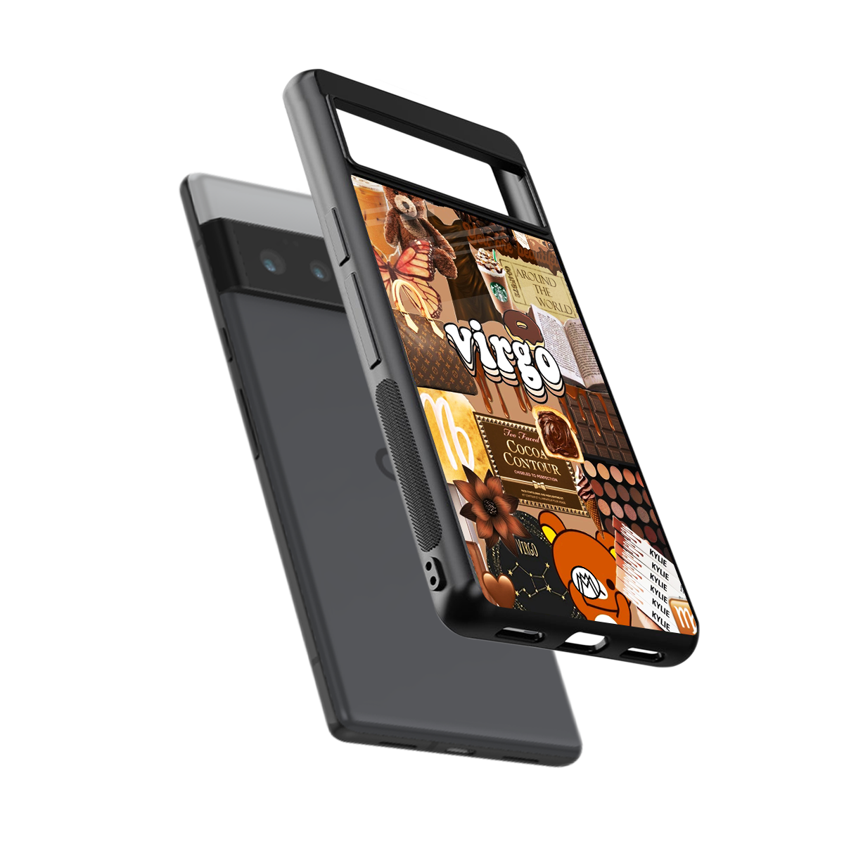virgo aesthetic collage back phone cover | glass case for google pixel 6 pro