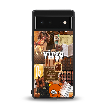 virgo aesthetic collage back phone cover | glass case for Google Pixel 6A