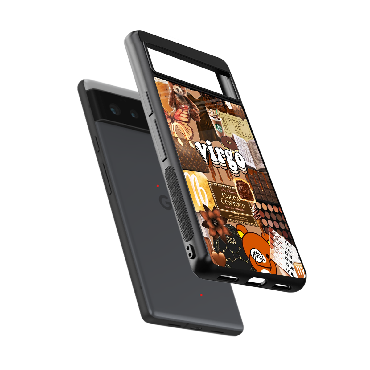virgo aesthetic collage back phone cover | glass case for google pixel 6