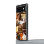 virgo aesthetic collage back phone cover | glass case for google pixel 6