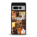 virgo aesthetic collage back phone cover | glass case for google pixel 7 pro