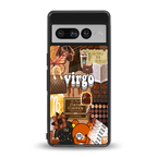 virgo aesthetic collage back phone cover | glass case for google pixel 7 pro
