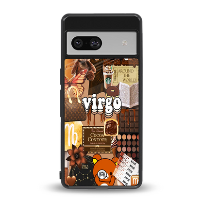 virgo aesthetic collage back phone cover | glass case for Google Pixel 7A