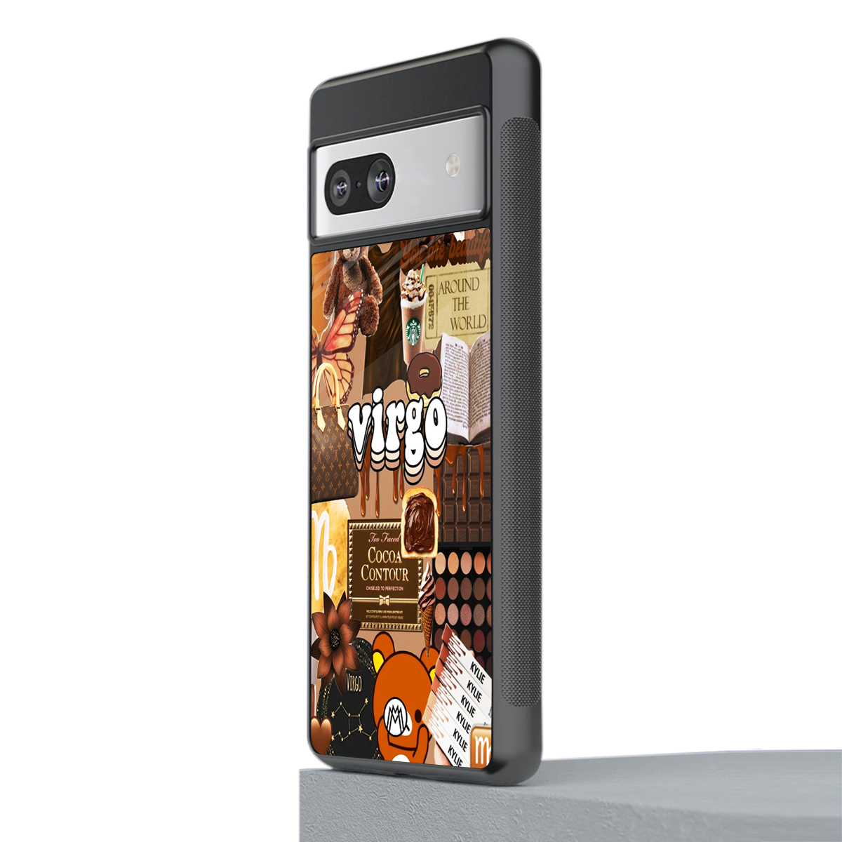 virgo aesthetic collage back phone cover | glass case for Google Pixel 7