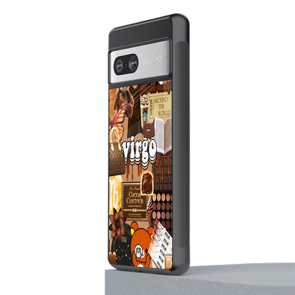 virgo aesthetic collage back phone cover | glass case for Google Pixel 7A