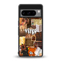 virgo aesthetic collage back phone cover | glass case for google pixel 8 pro