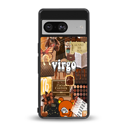 virgo aesthetic collage back phone cover | glass case for Google Pixel 8