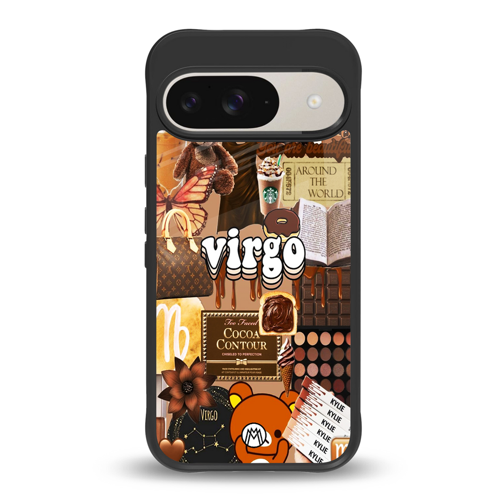 virgo aesthetic collage back phone cover | glass case for google pixel 9
