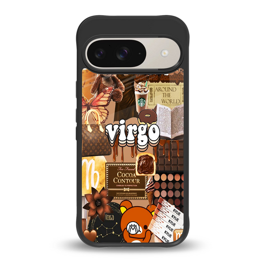 virgo aesthetic collage back phone cover | glass case for google pixel 9