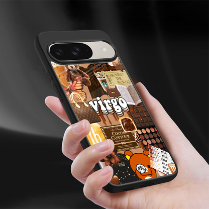virgo aesthetic collage back phone cover | glass case for google pixel 9