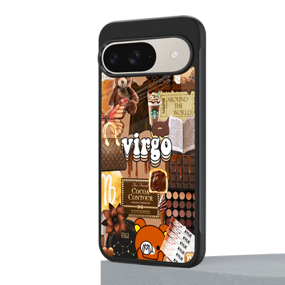 virgo aesthetic collage back phone cover | glass case for google pixel 9