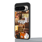virgo aesthetic collage back phone cover | glass case for google pixel 9 pro