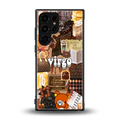virgo aesthetic collage back phone cover | glass case for samsung galaxy s23 ultra