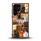 virgo aesthetic collage back phone cover | glass case for samsung galaxy s23 ultra
