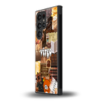 virgo aesthetic collage back phone cover | glass case for samsung galaxy s23 ultra