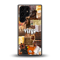virgo aesthetic collage back phone cover | glass case for samsung galaxy s25 ultra