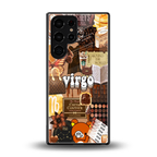 virgo aesthetic collage back phone cover | glass case for samsung galaxy s25 ultra