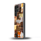 virgo aesthetic collage back phone cover | glass case for samsung galaxy s25 ultra