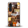 virgo aesthetic collage back phone cover | glass case for samsung galaxy s25 plus