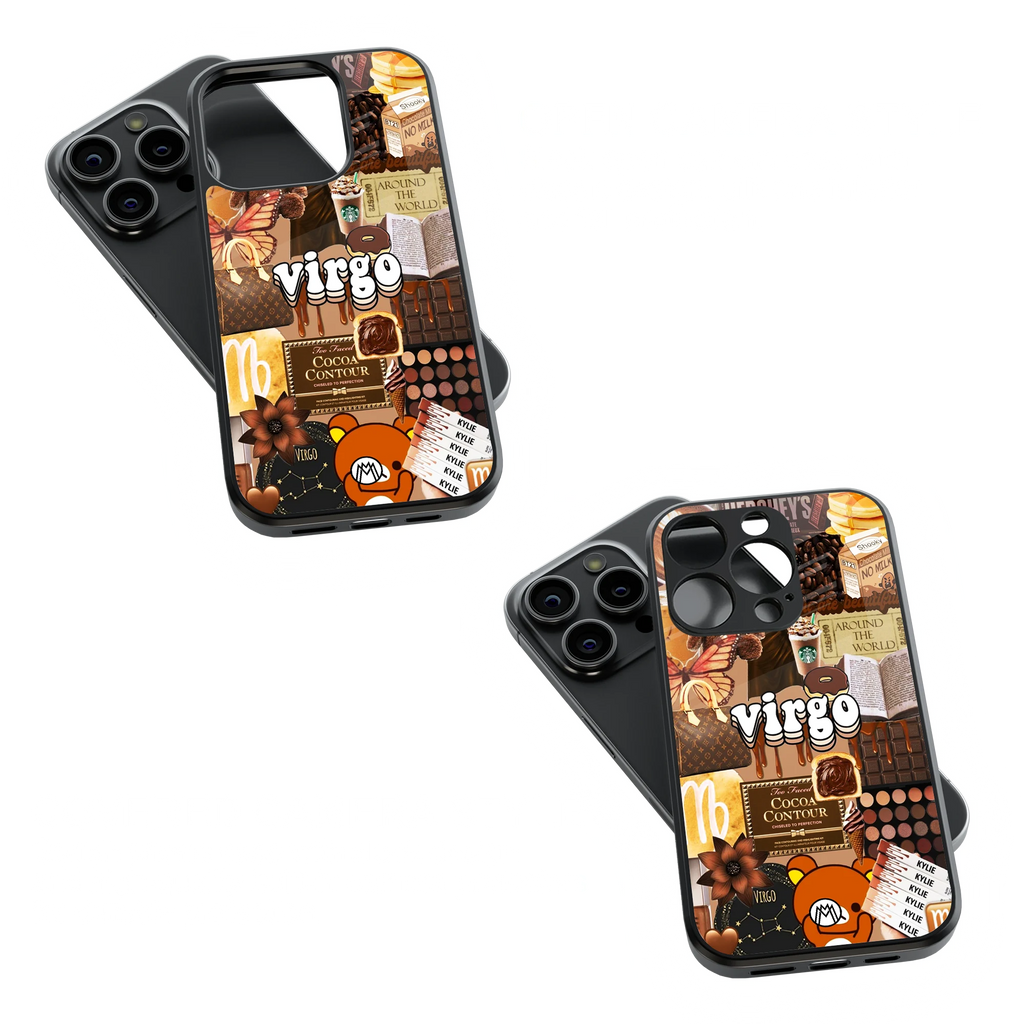 Trendy Glass Back Mobile Case for iPhone, Samsung, Redmi, OnePlus, Google Pixel, Motorola