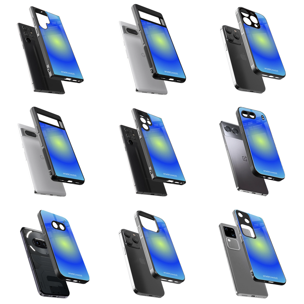Durable Glass Back Mobile Case for iPhone, Samsung, OnePlus, Google Pixel, Redmi, Vivo, Oppo