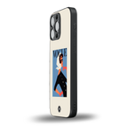 vogue lady back phone cover | glass case for iphone 16 pro max