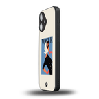 vogue lady back phone cover | glass case for iphone 16