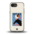 vogue lady back phone cover | glass case for iphone 16e