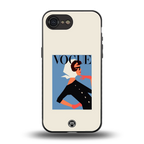 vogue lady back phone cover | glass case for iphone 16e