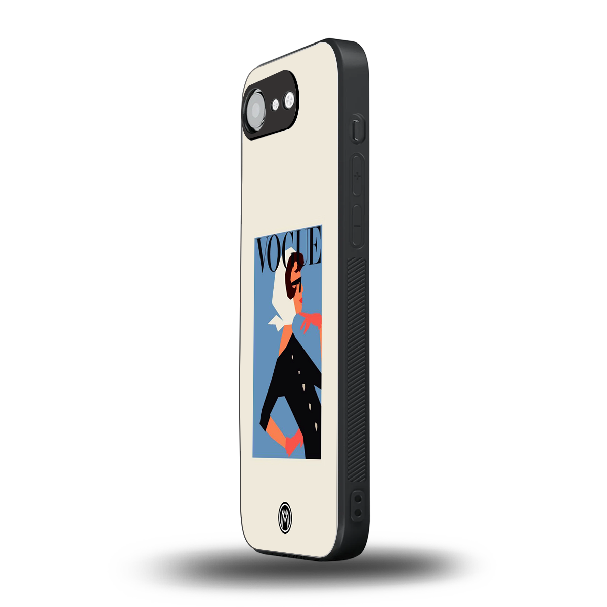 vogue lady back phone cover | glass case for iphone 16e