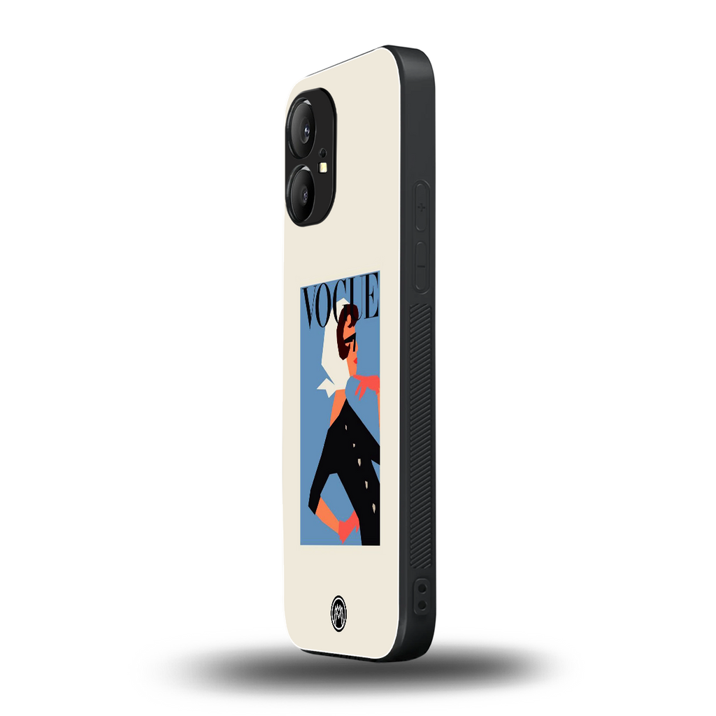 vogue lady back phone cover | glass case for nothing phone 1