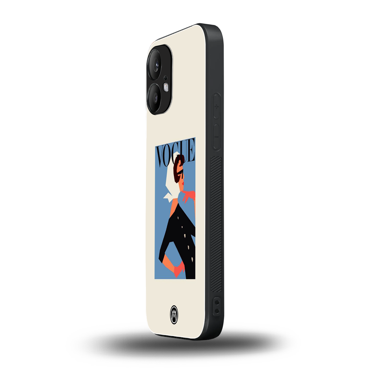 vogue lady back phone cover | glass case for nothing phone 2