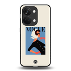 vogue lady back phone cover | glass case for oneplus nord 3