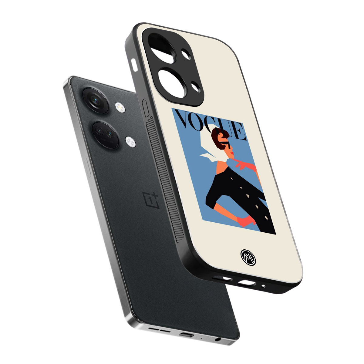 vogue lady back phone cover | glass case for oneplus nord 3