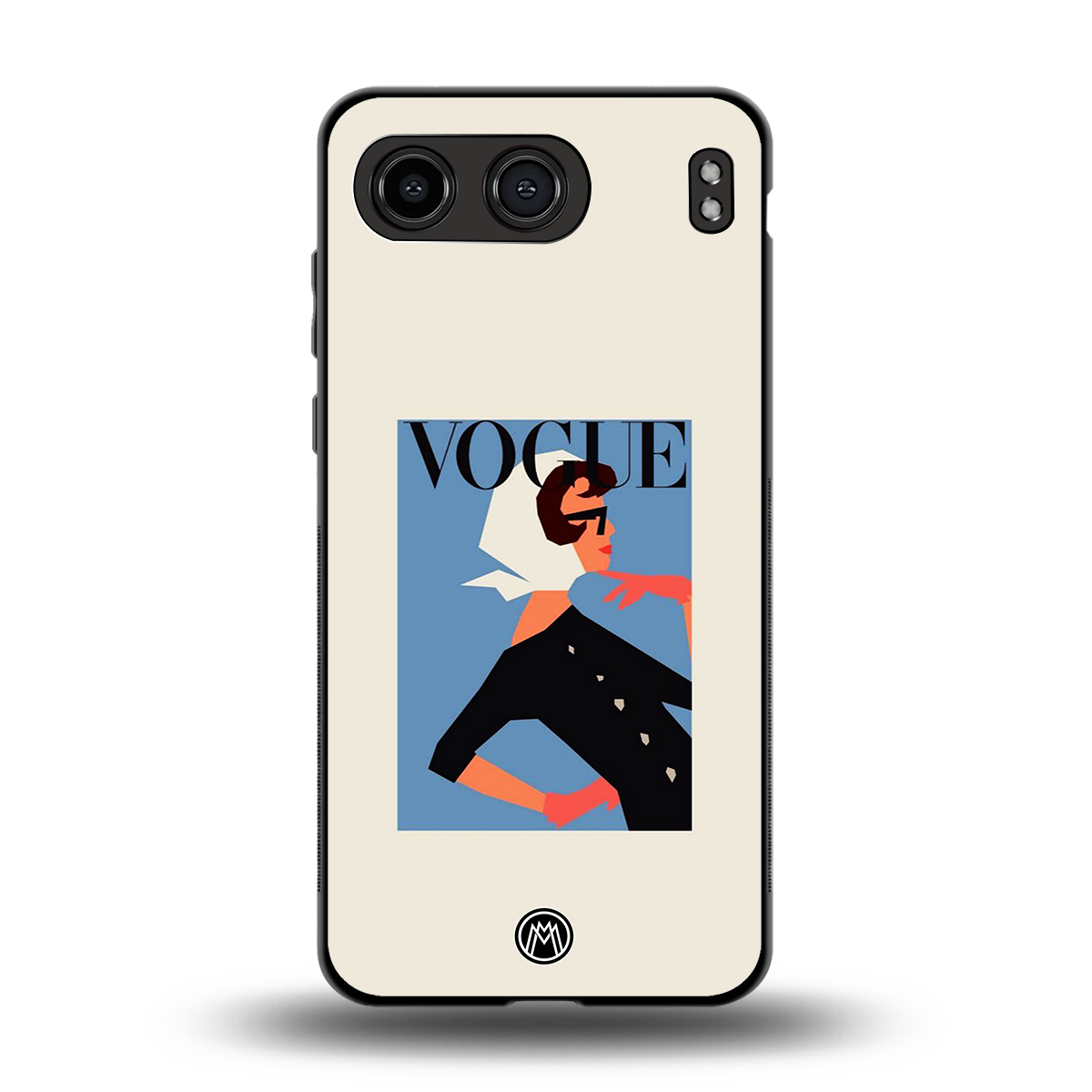 vogue lady back phone cover | glass case for oneplus nord 4