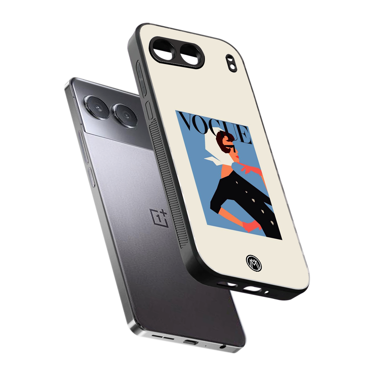 vogue lady back phone cover | glass case for oneplus nord 4