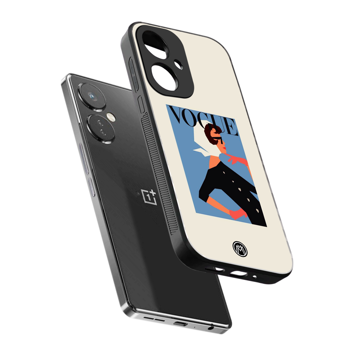 vogue lady back phone cover | glass case for oneplus nord ce 3
