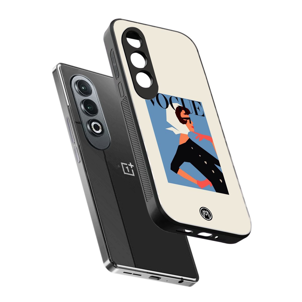 vogue lady back phone cover | glass case for oneplus nord ce 4