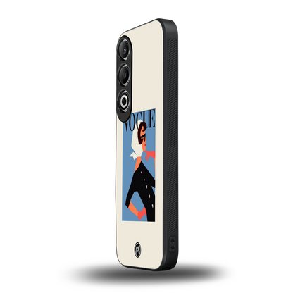 vogue lady back phone cover | glass case for oneplus nord ce 4