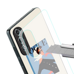vogue lady back phone cover | glass case for oneplus nord ce 4