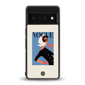 vogue lady back phone cover | glass case for google pixel 6 pro